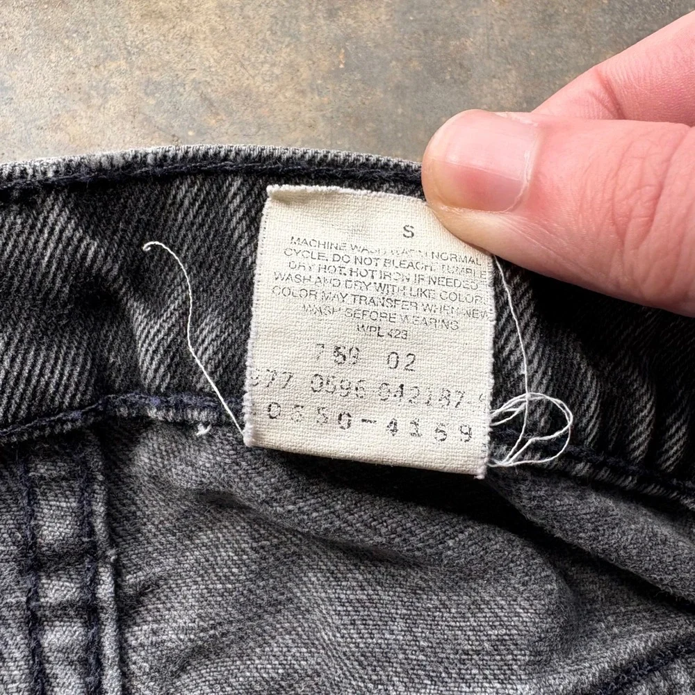Vintage Levis 550‎ Orange Tab Relaxed Fit Tapered Leg Black Jeans Mens 34x32 90s